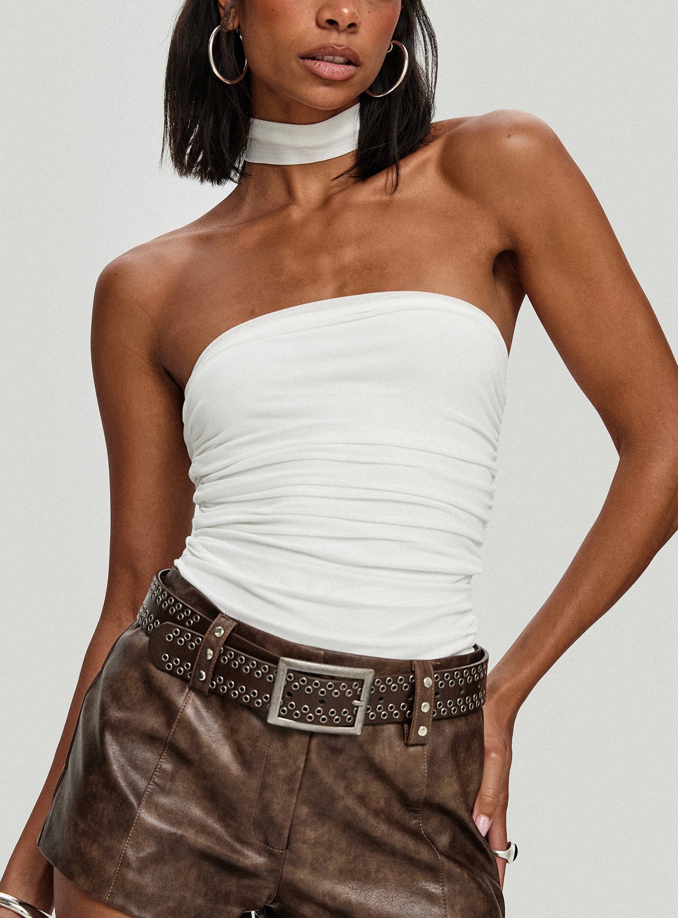 Sorelle Scarf Bodysuit White、mySite、solidvoid