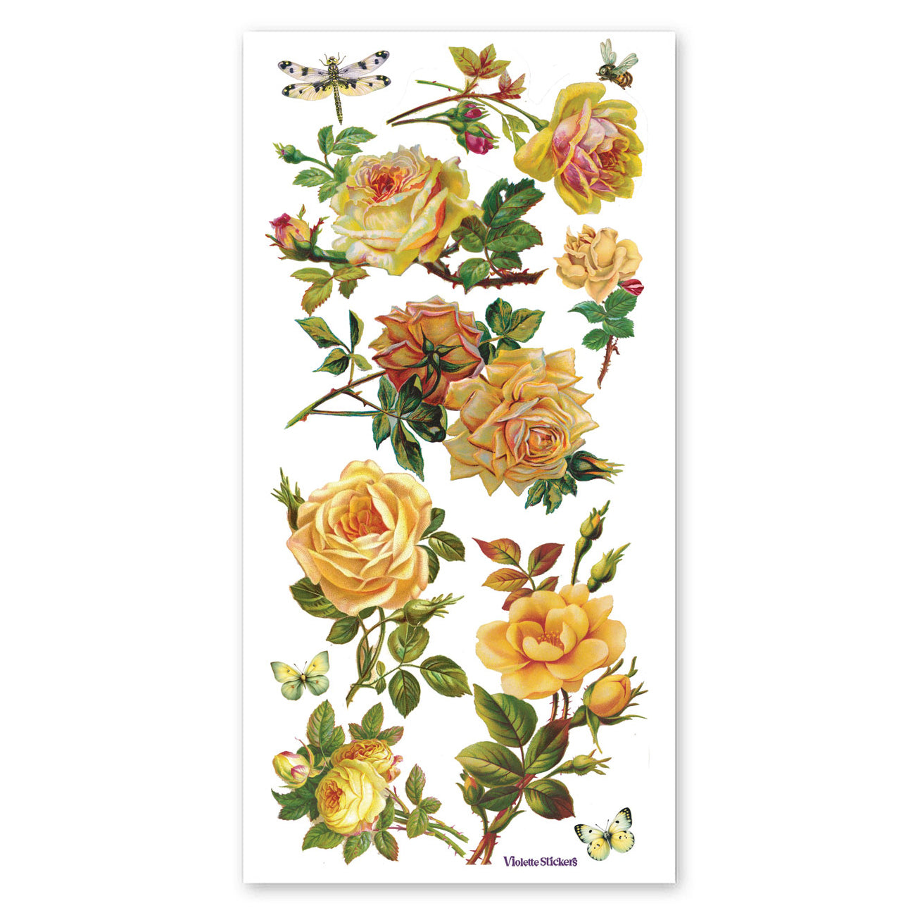  Crystal Yellow Rose Dream Stickers、mySite、ghnorth