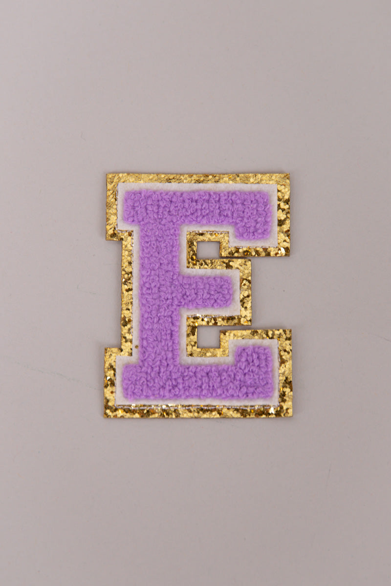 Chenille Adhesive Letter Patches- Purple 5.5cm、mySite、hinf8tx79