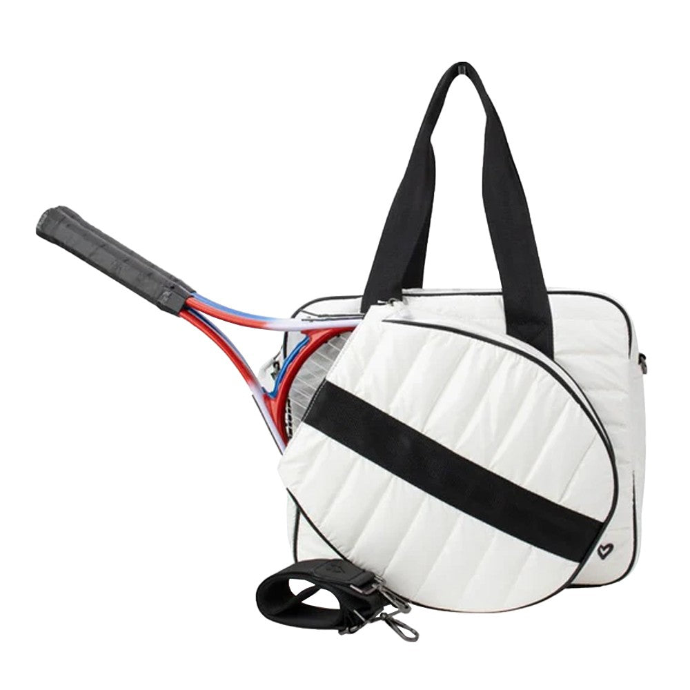 preneLOVE Tennis Puffer Bag - White/Black
