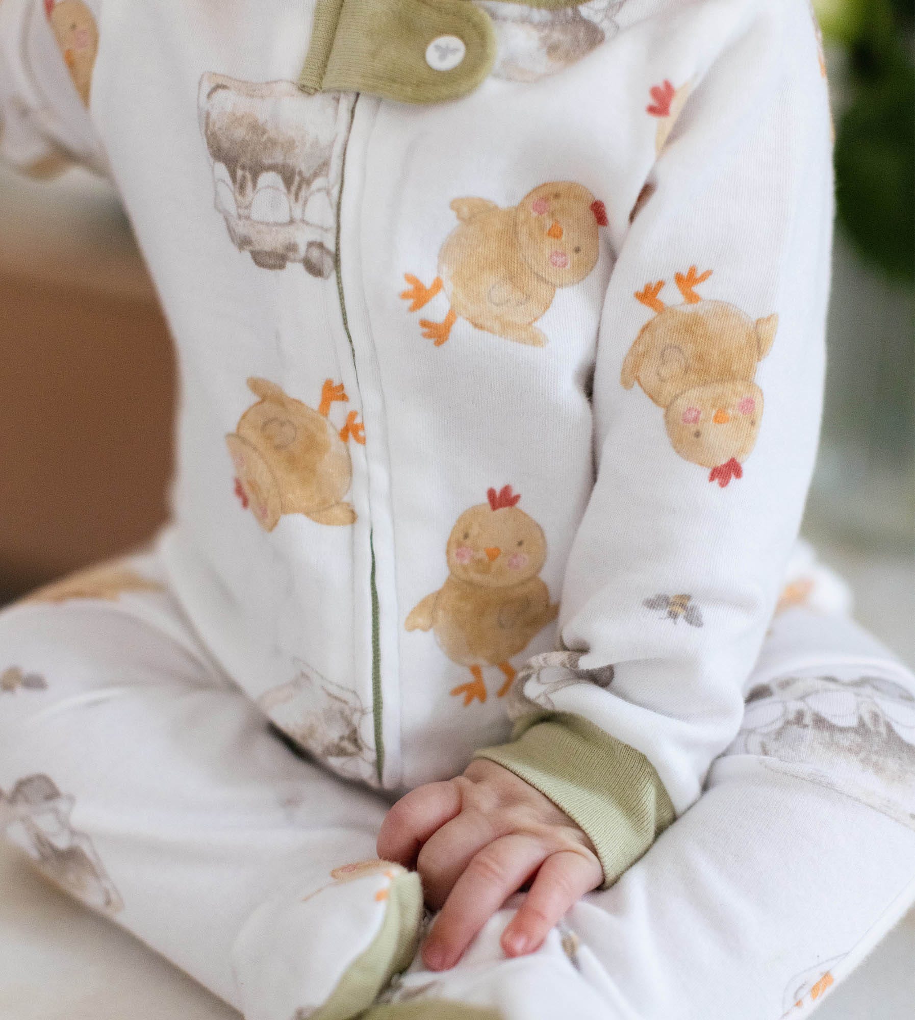  Farm Fresh Eggs Organic Cotton Sleep & Play、mySite、layawaytickets