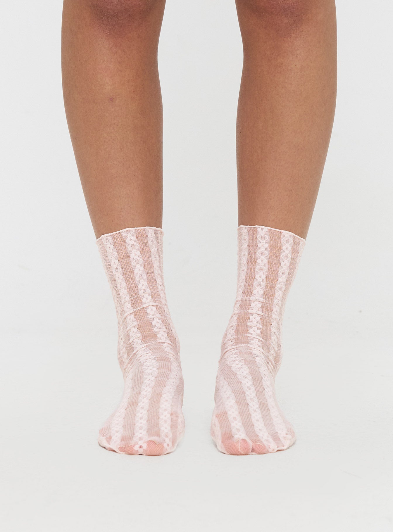 Spanlow Sheer Socks Pink、mySite、solidvoid