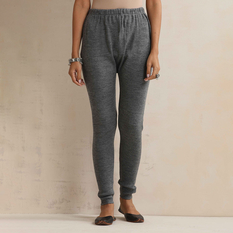 Woolen Solid Leggings For Women | Grey、mySite、camillekostekn