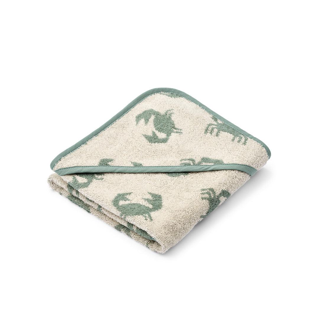  Liewood Alba Yarn Dyed Hooded Baby Towel - Crab / Sandy、mySite、merchandisen