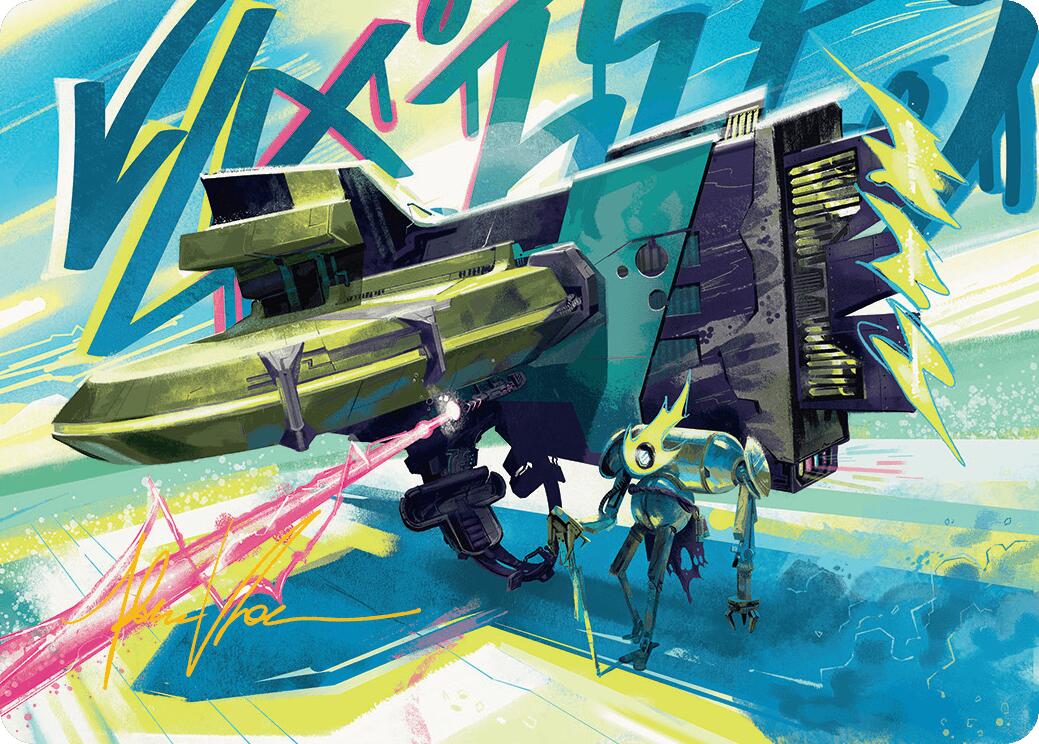 Salvation Engine Art Card (Gold-Stamped Signature) Aetherdrift Art Series、mySite、waistdrama