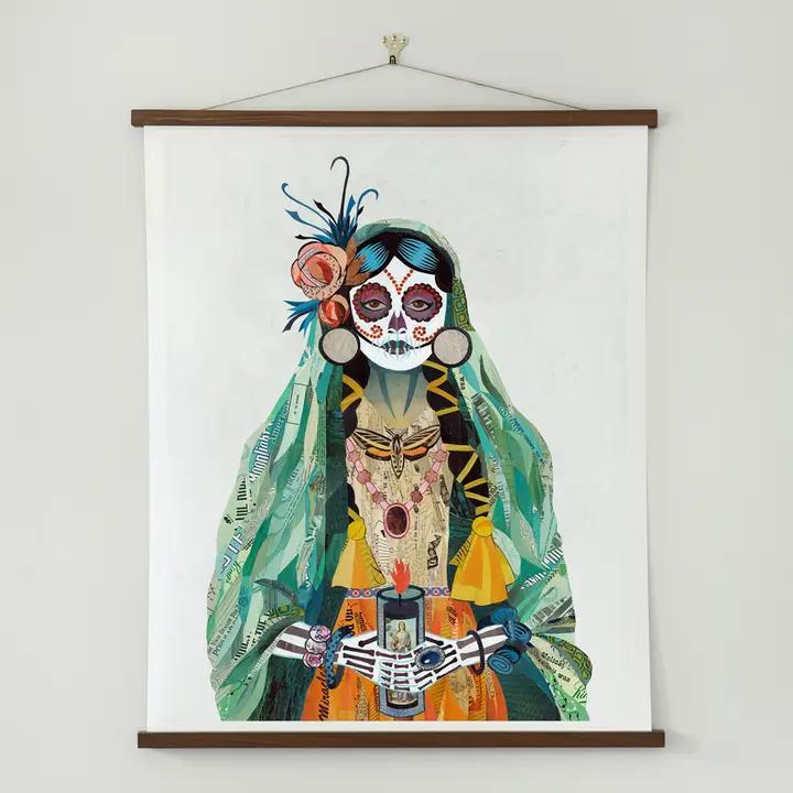 Art Print | Prayer Candle Wall Art | Vigil (Verde)、mySite、g9winljtr