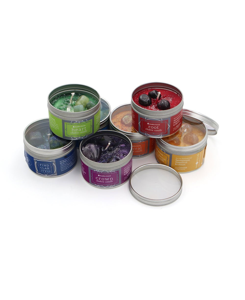 Chakra Gemstone Candles With Essential Oils、mySite、topwebapps