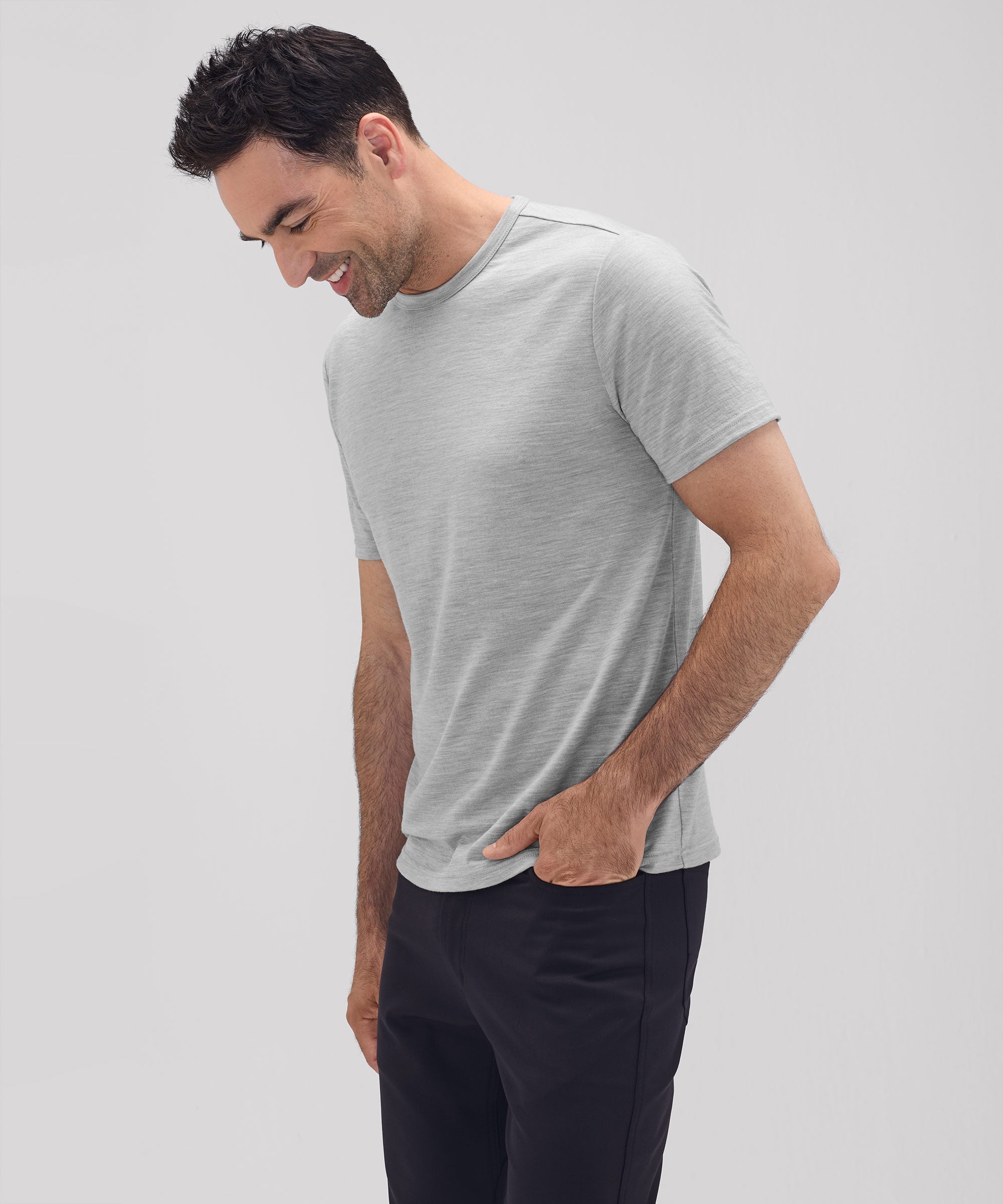 Men's Merino Crew Neck T-Shirt、mySite、noshort