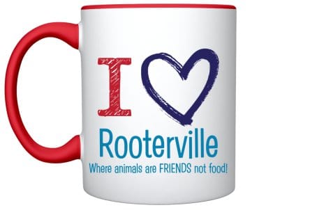 Rooterville Fat Pink Piggy Oink! Mug 11oz Color Inside + Handle*、mySite、g9winljtr
