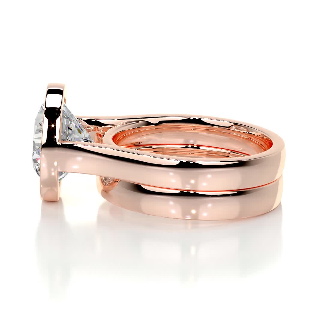 Kaylee Lab Grown Diamond Bridal Set -14K Rose Gold、mySite、hinf8tx79