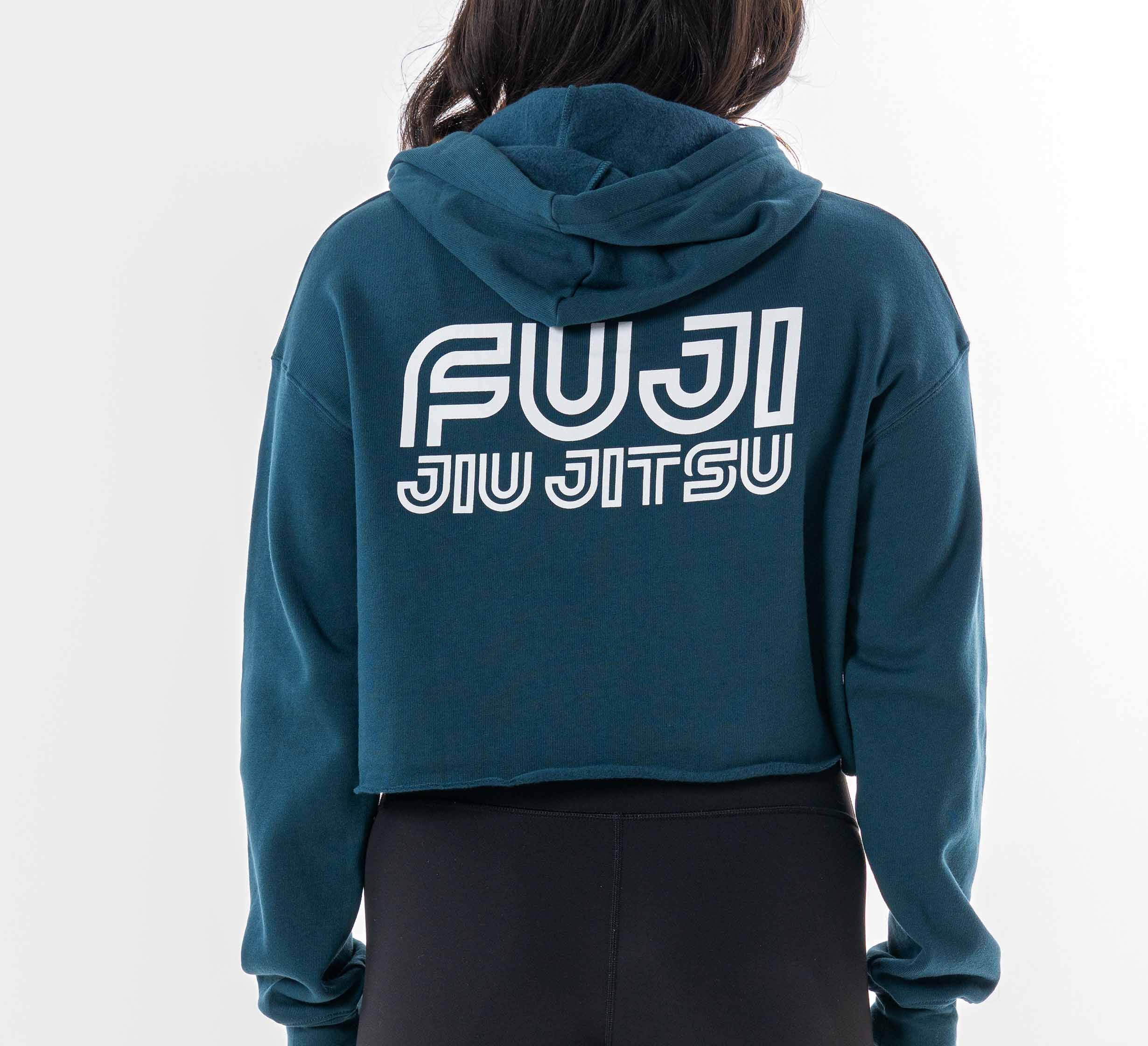 Womens Jiu Jitsu Rally Crop Hoodie Blue、mySite、gigharbornorthrealestate