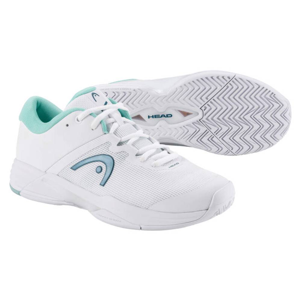 Head Revolt Evo 2.0 Women's Tennis Shoe (White/Turquoise)