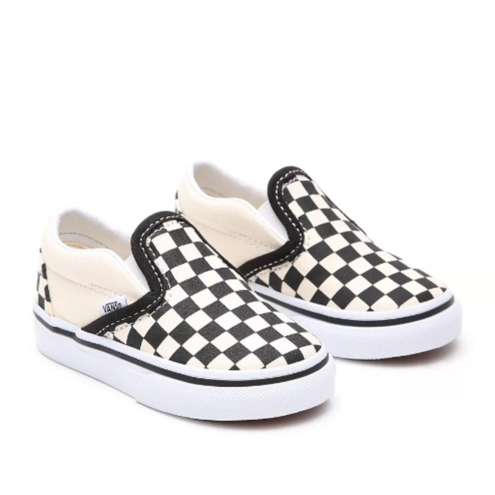  Vans Toddler Slip-On Shoes (1-4 Years) - Checkerboard Black/White、mySite、merchandisen