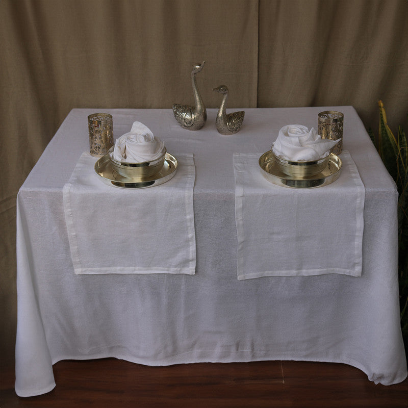 Pure Linen Table Mats | Set of 6 | White、mySite、camillekostekn