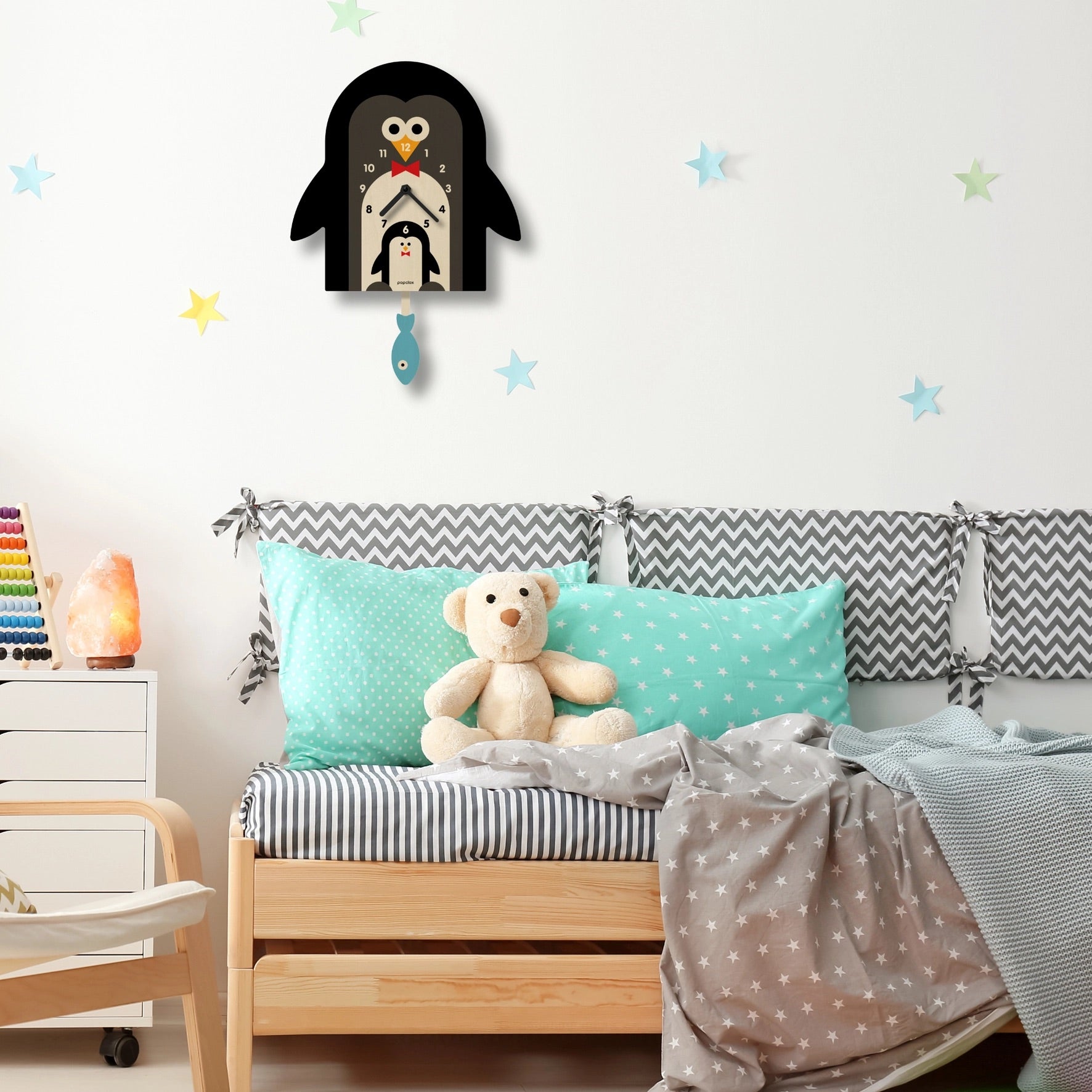 Penguin Pendulum Clock - Wood、mySite、g9winljtr