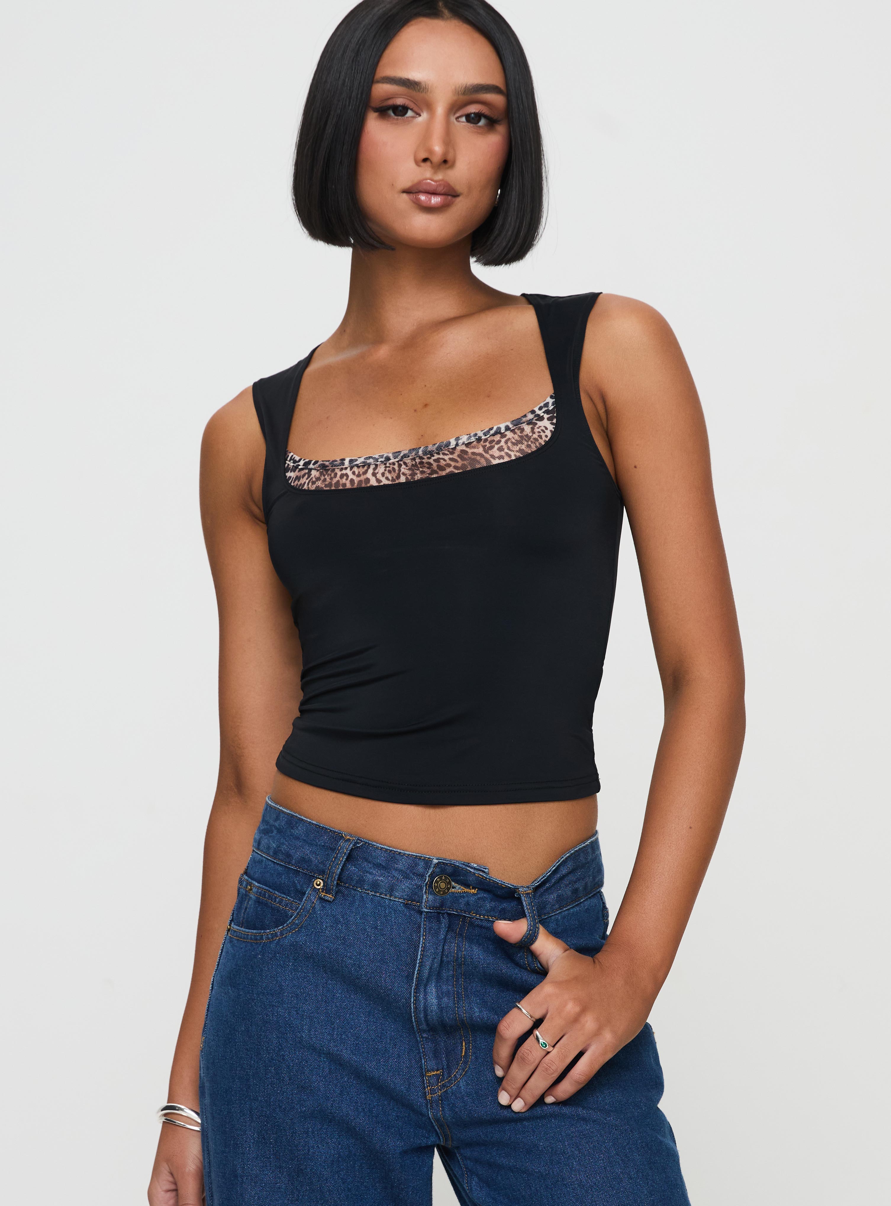Xandi Top Black Leopard、mySite、solidvoid
