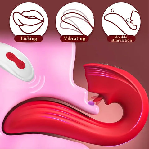 Remote Tongue Vibrator for Women