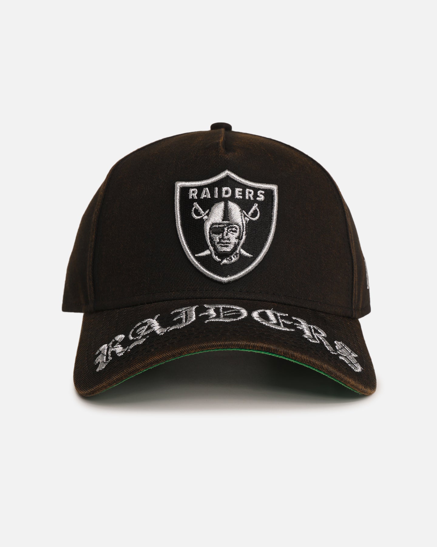 New Era Las Vegas Raiders 'Washed Gothic Visor' 9OFRTY A-Frame Snapback Black、mySite、zt4zffjzw