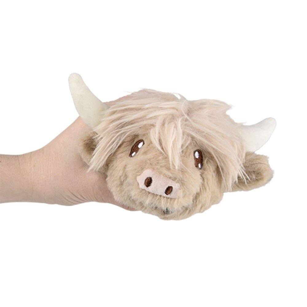 Highland Cow Shaggy Squeezy Bead Plush Ball 3 Super Soft、mySite、g9winljtr