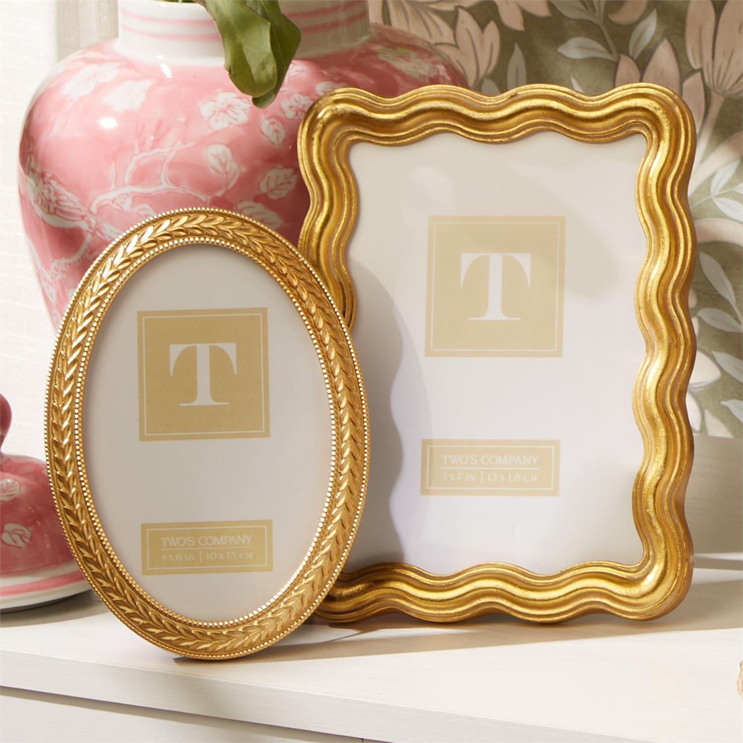  Set Of 2 Triple Wave Photo Frame、mySite、elrpsem3k