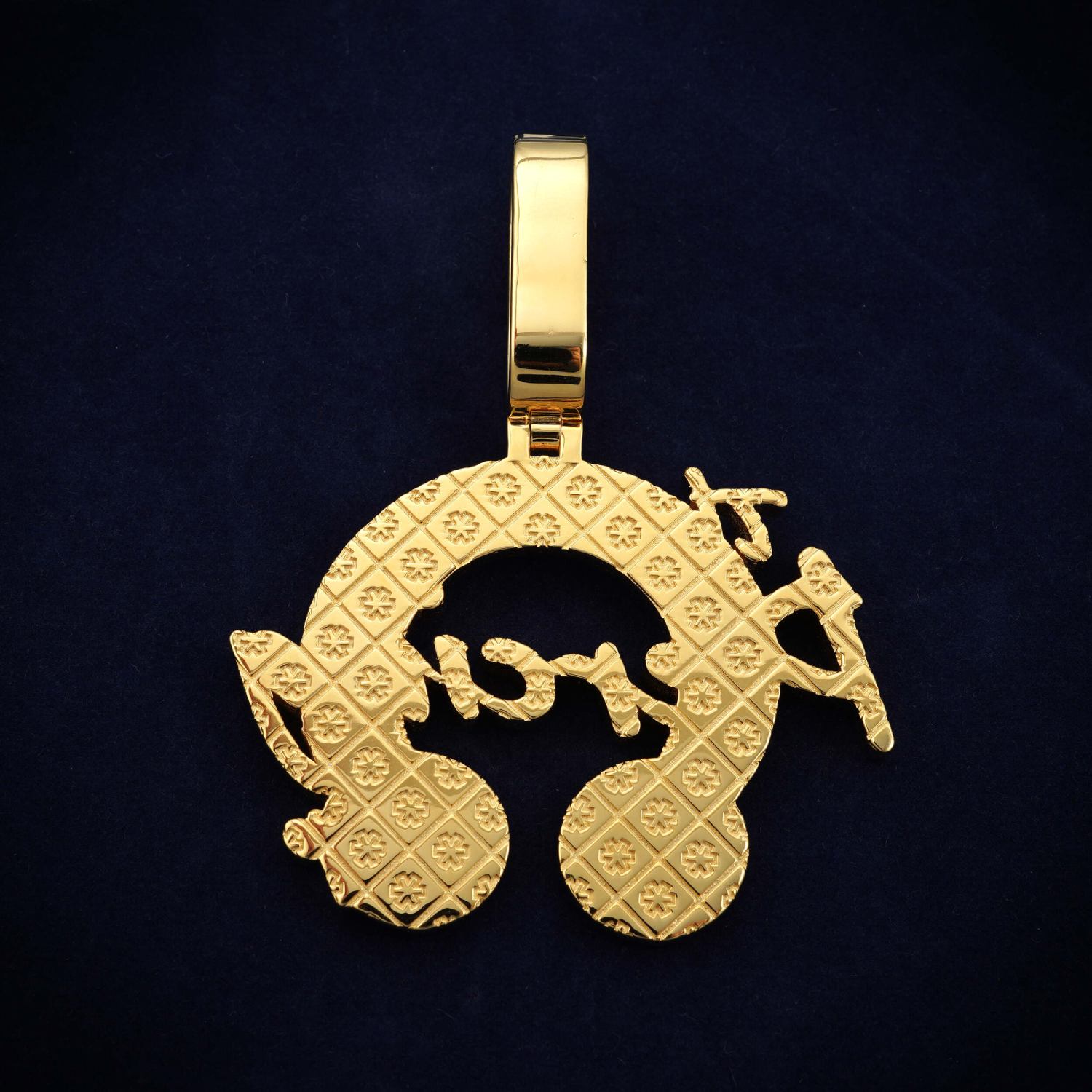 The Piercing Shop Custom Logo Moissanite Pendant 14K Gold、mySite、hinf8tx79