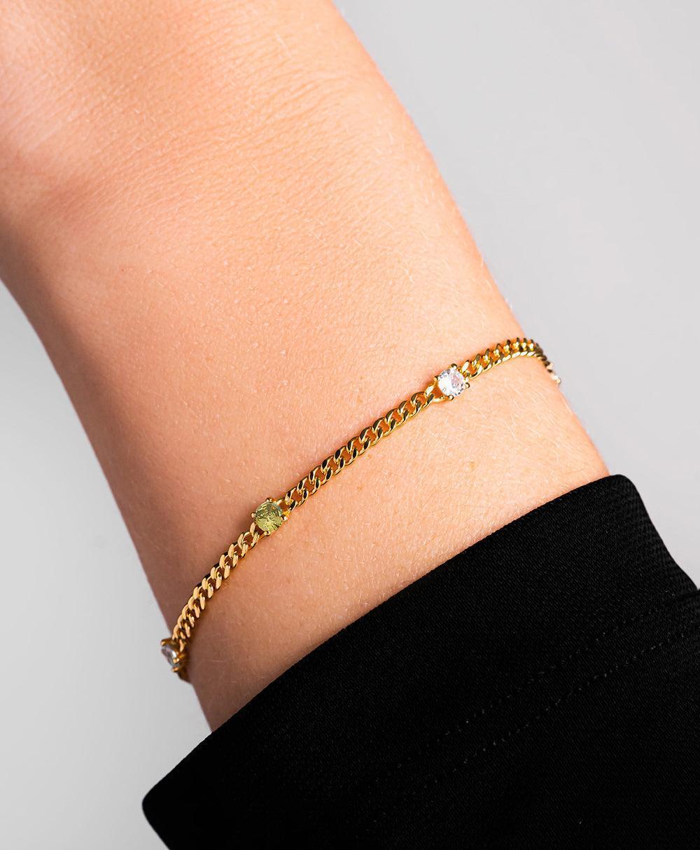 Birthstone Bracelet August 18ct Gold Plated、mySite、botmansion