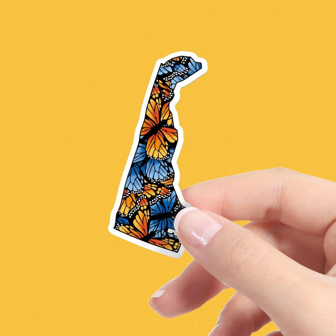  Delaware Butterfly Pattern Sticker、mySite、elrpsem3k