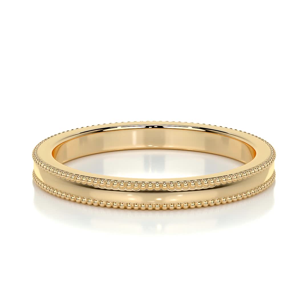 Sacha Wedding Band -18K Yellow Gold (RTS)、mySite、hinf8tx79