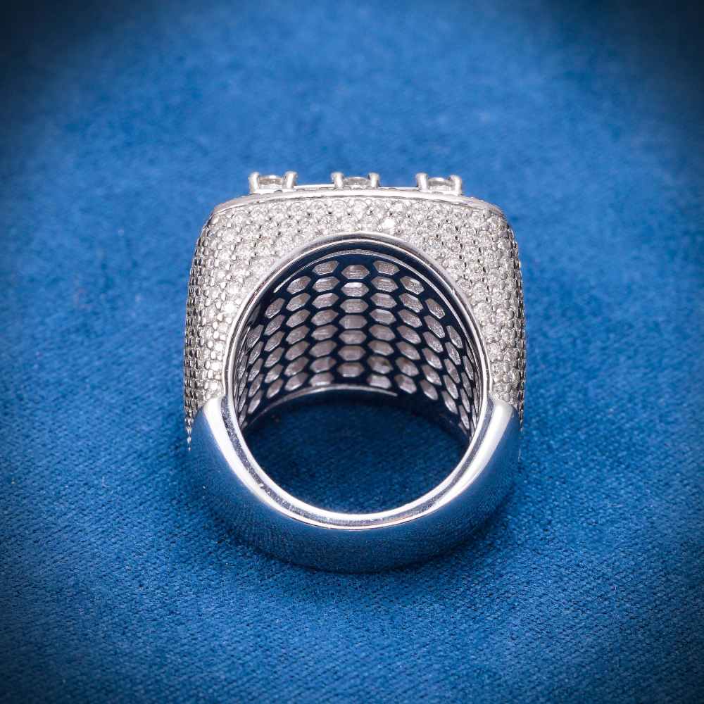 Baguette Cut Moissanite Pinky Ring 14K Gold、mySite、hinf8tx79