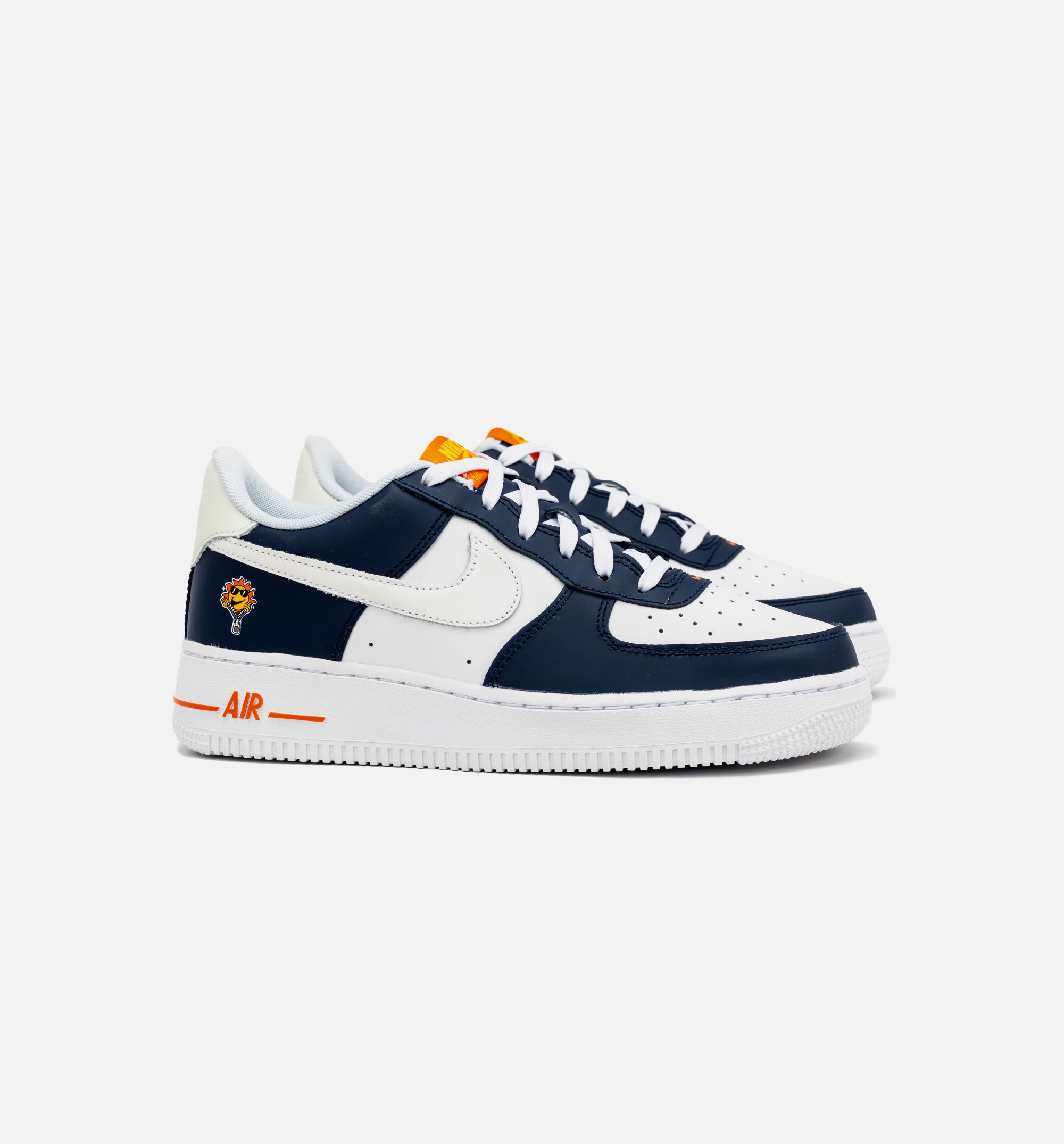Air Force 1 LV8 Grade School Lifestyle Shoe - Midnight Navy/Safety Orange、mySite、dreamappss
