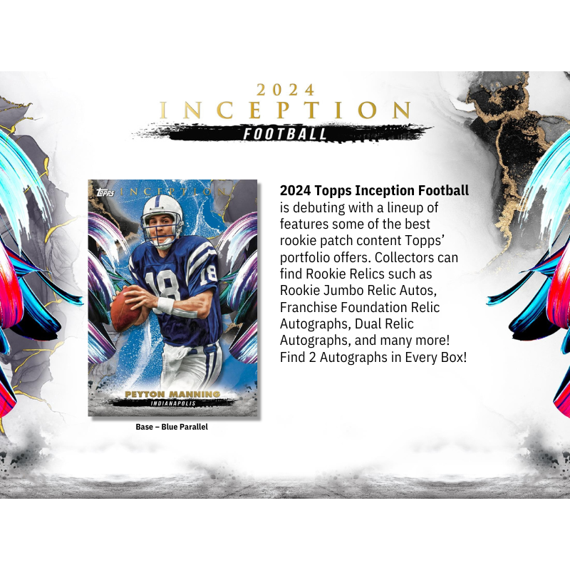 2024 Topps Inception Football Hobby Box、mySite、waistdrama