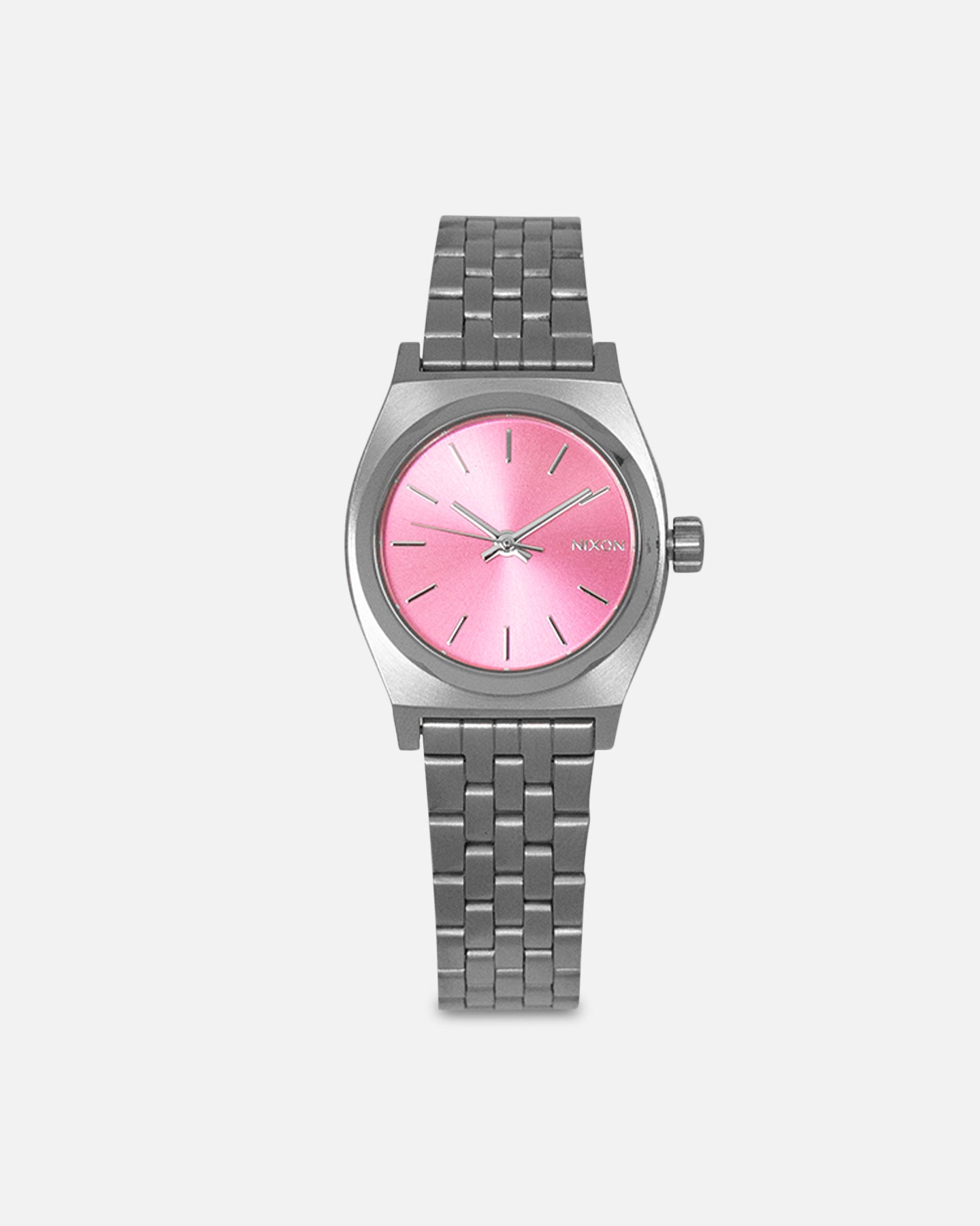 Nixon Women's Small Time Teller Silver/Pink、mySite、zt4zffjzw