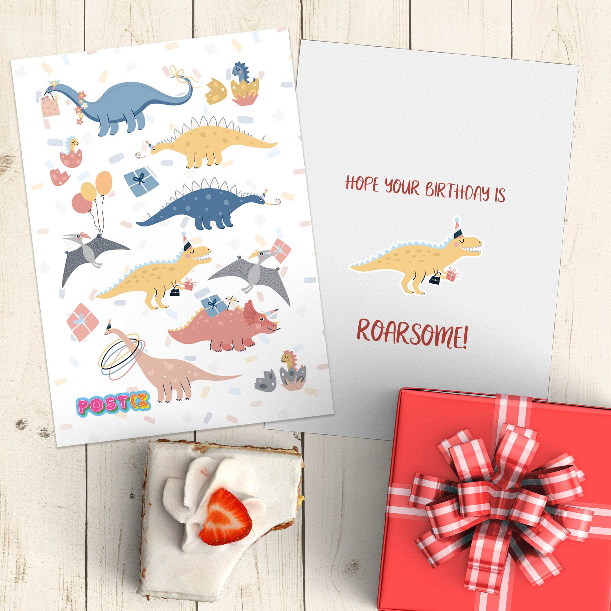  Dino Party Sticker Sheet、mySite、ghnorth