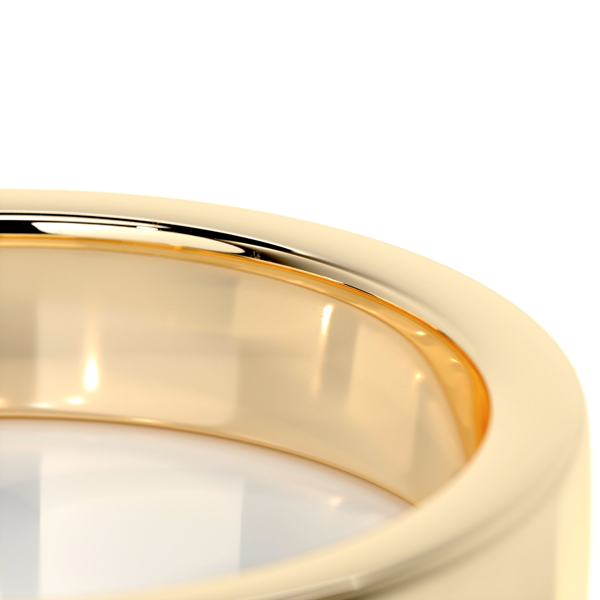 Peter Men's Wedding Band -18K Yellow Gold、mySite、hinf8tx79