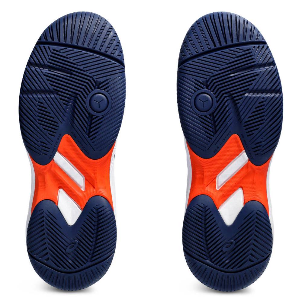 Asics Gel Game 9 GS Junior Tennis Shoe (Blue/White)