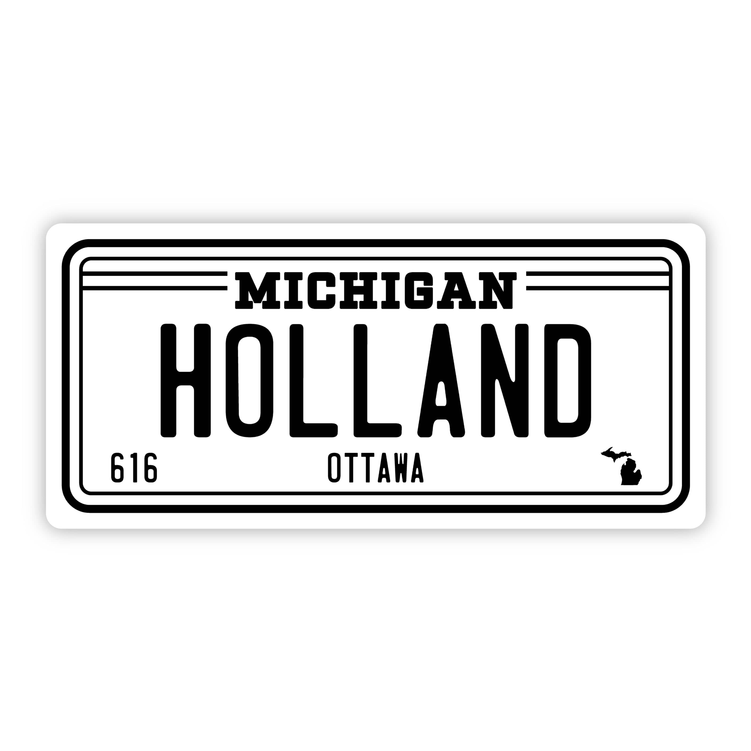  Holland Michigan 616 Bumper Sticker (5 inch)、mySite、ghnorth