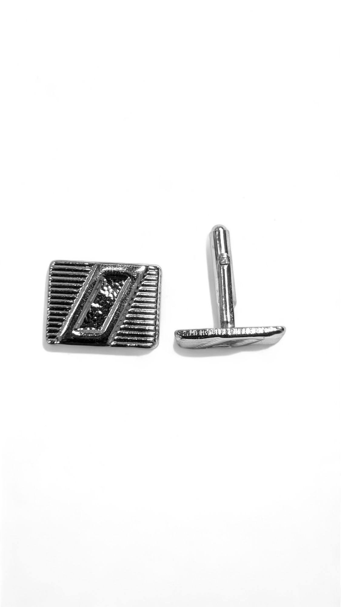 Dupsie's Maji Silver Square-Like Cufflinks DPJSSC33、mySite、solidvoid