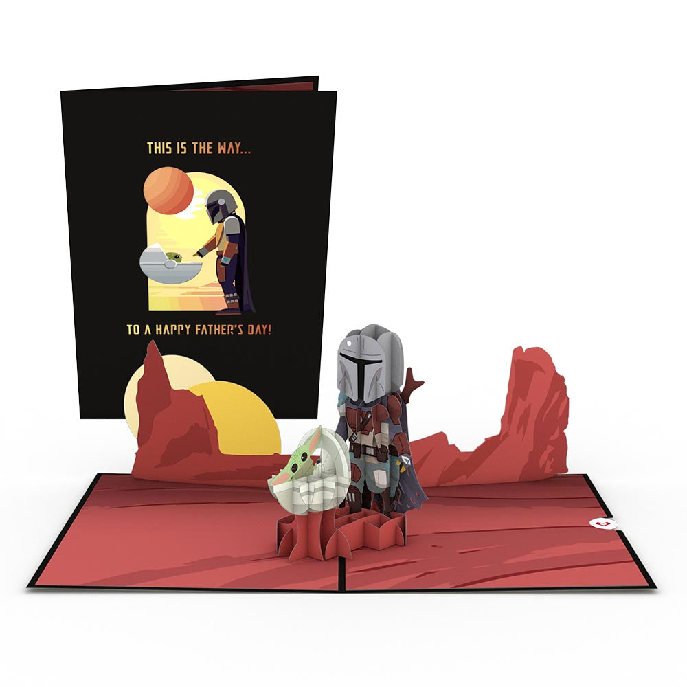 Star Wars™ The Mandalorian™ A Mandalorian Father's Day Pop-Up Card、mySite、solidvoid
