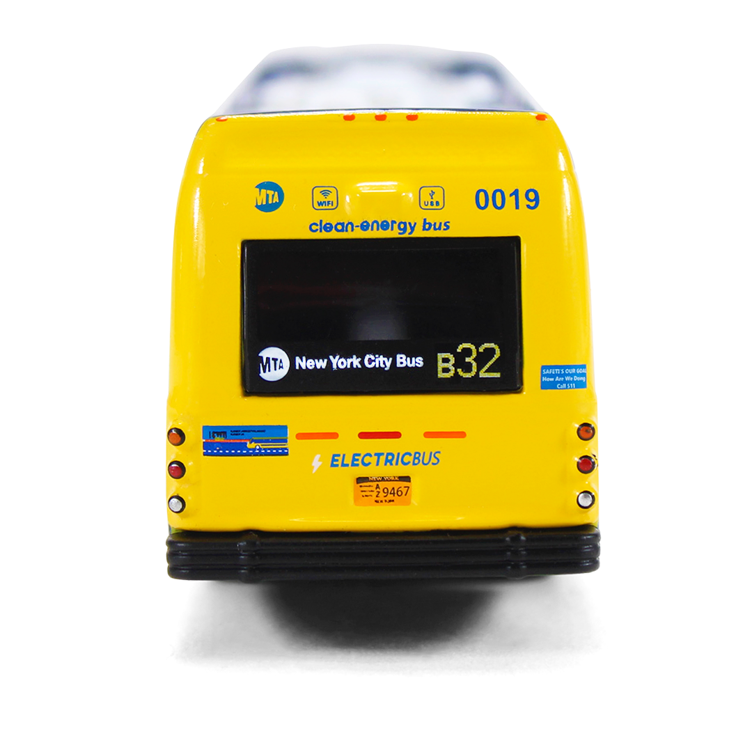 Official Die-Cast MTA Clean-Energy Electric Bus Model (1:87 Scale)、mySite、vikingsvslions