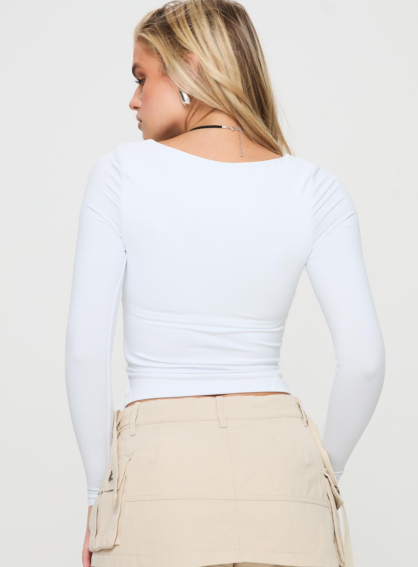 Selenie Long Sleeve Top Ice、mySite、solidvoid