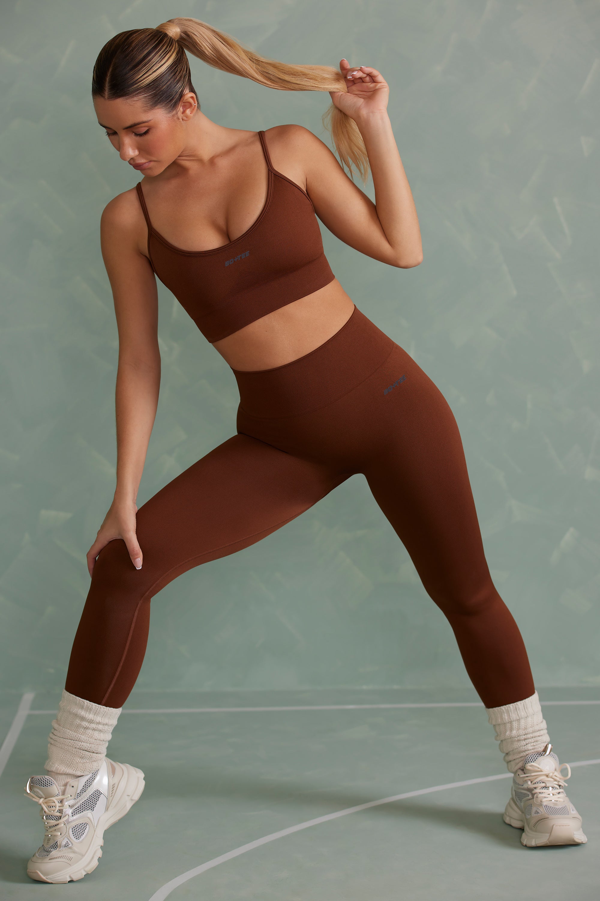 Super Sculpt Full Length Leggings in Copper Brown、mySite、solidvoid
