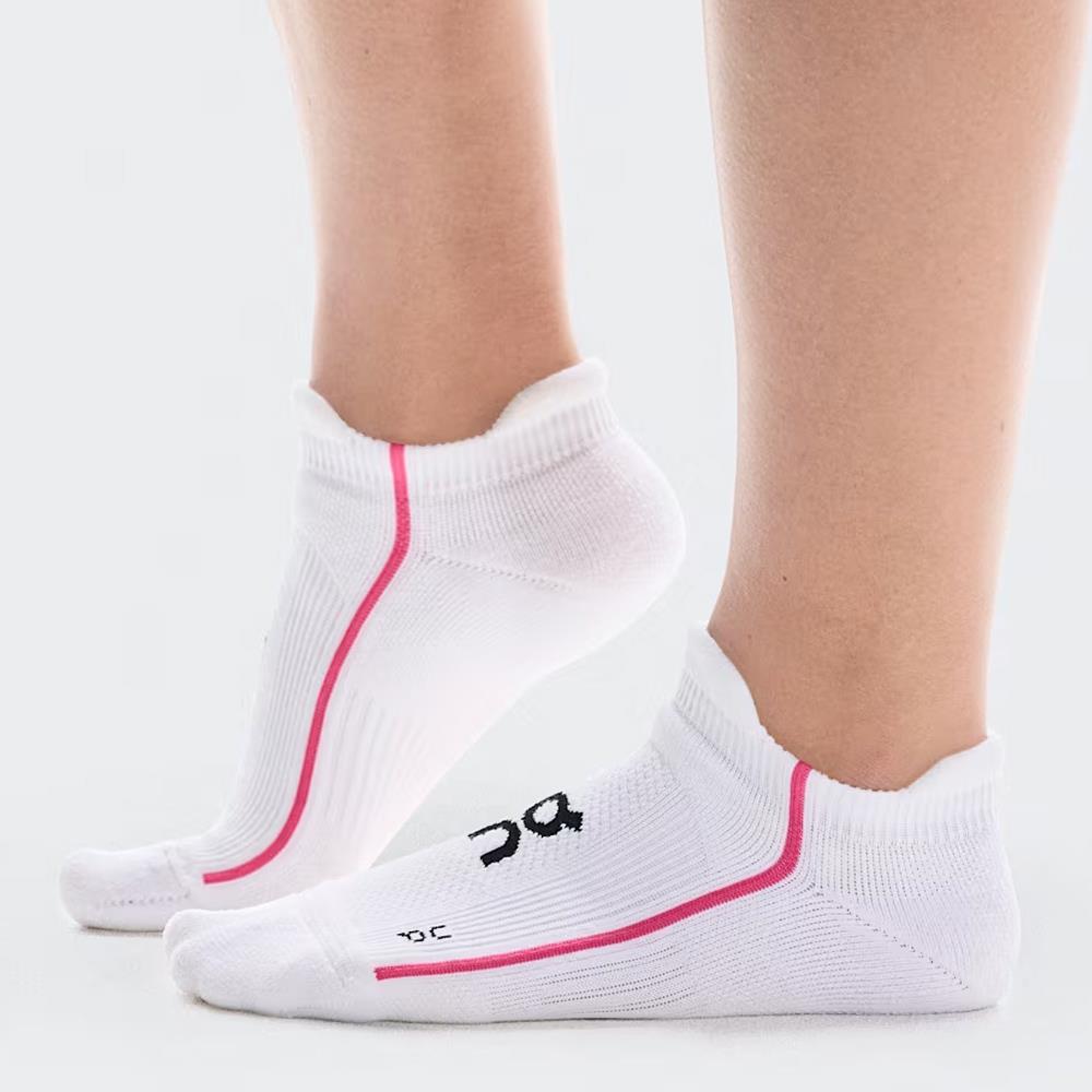 On Court Low Socks 1 Pack - White/Pink