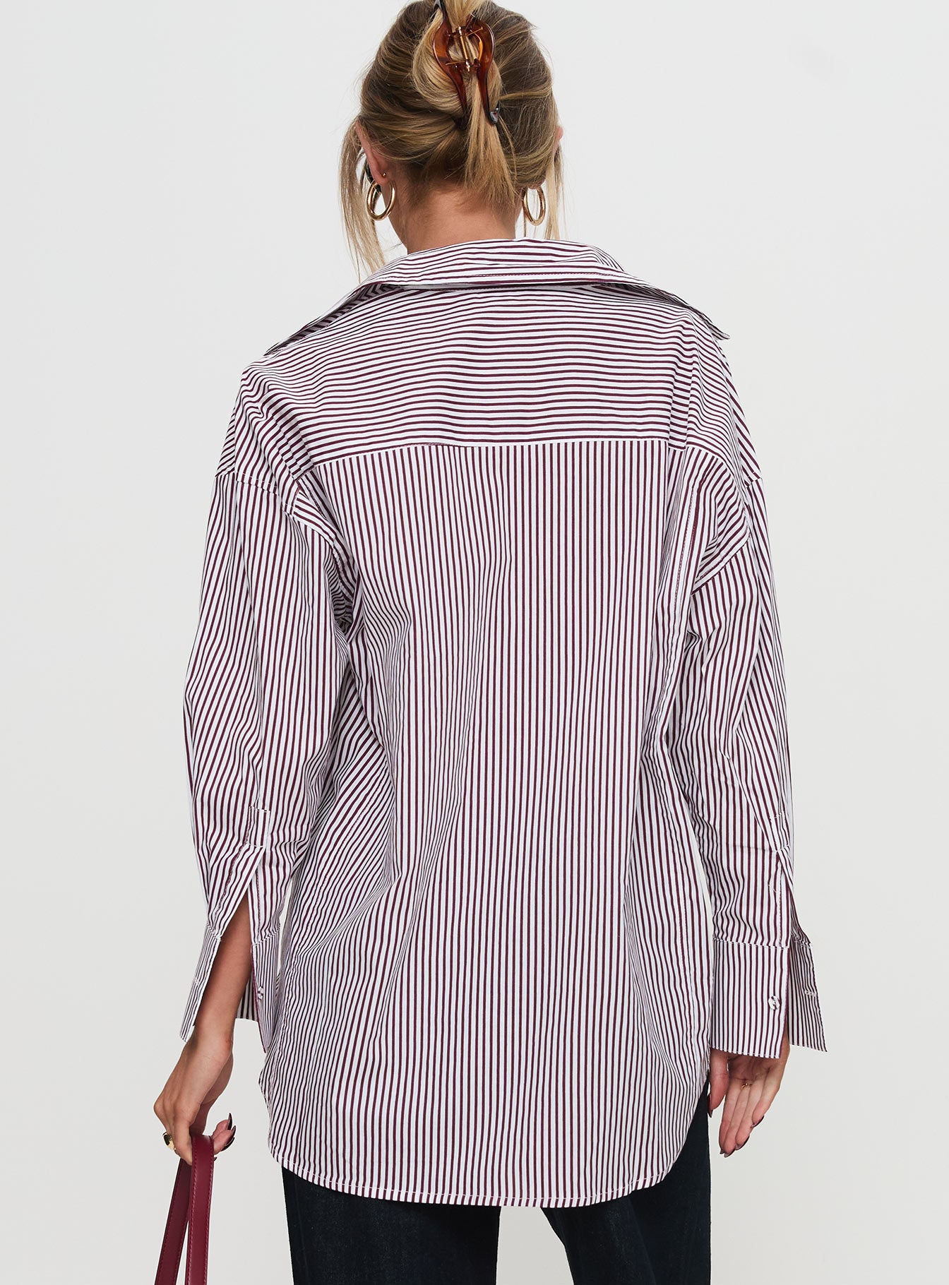 Takes You Far Shirt Burgundy Stripe、mySite、solidvoid