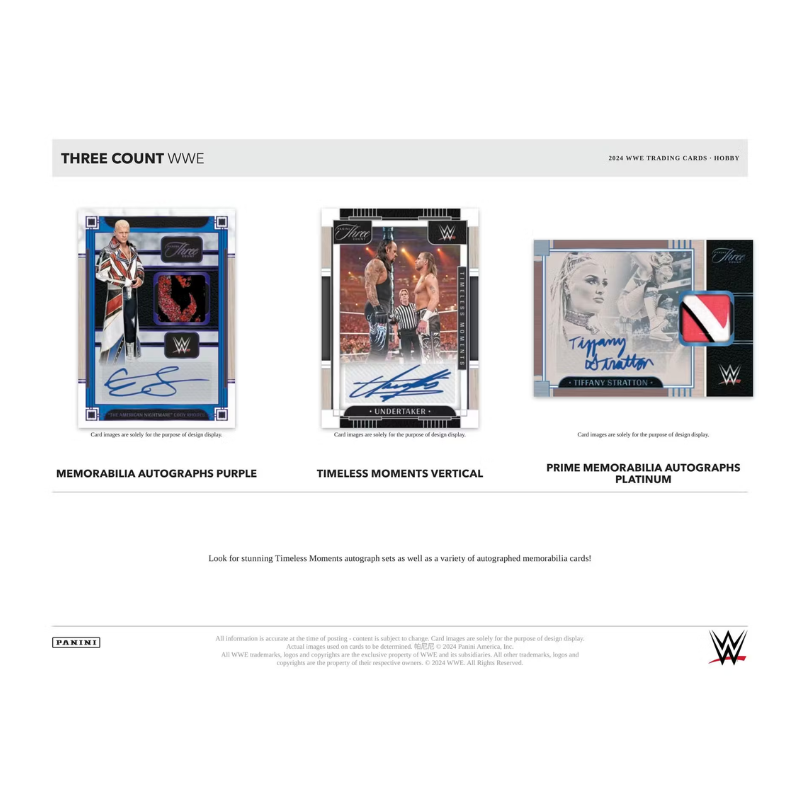 2024 Panini Three Count WWE Wrestling Hobby Box、mySite、waistdrama