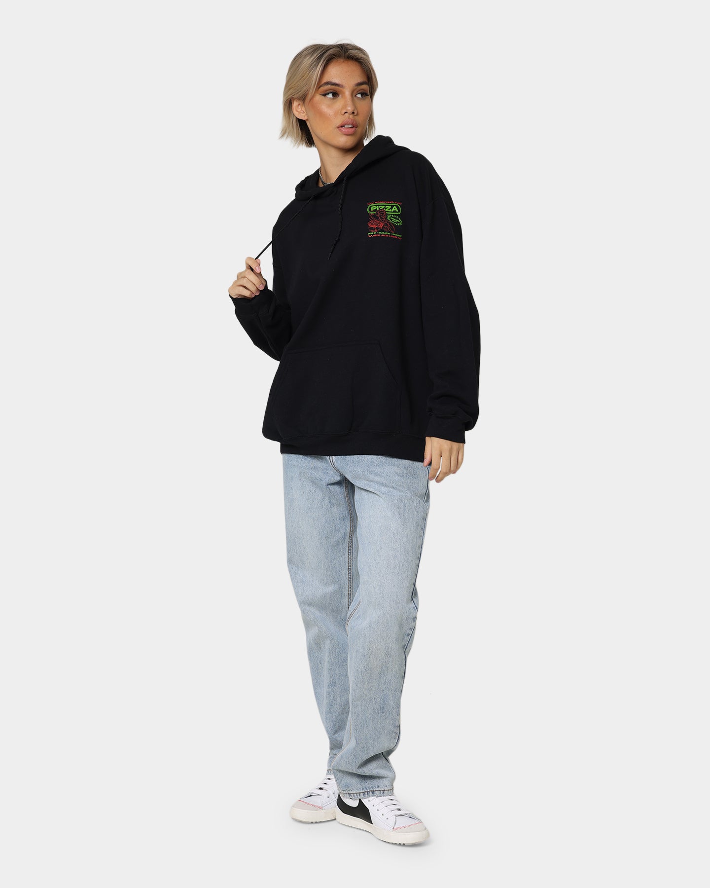 Goat Crew Pizza Shop Hoodie Black、mySite、zt4zffjzw