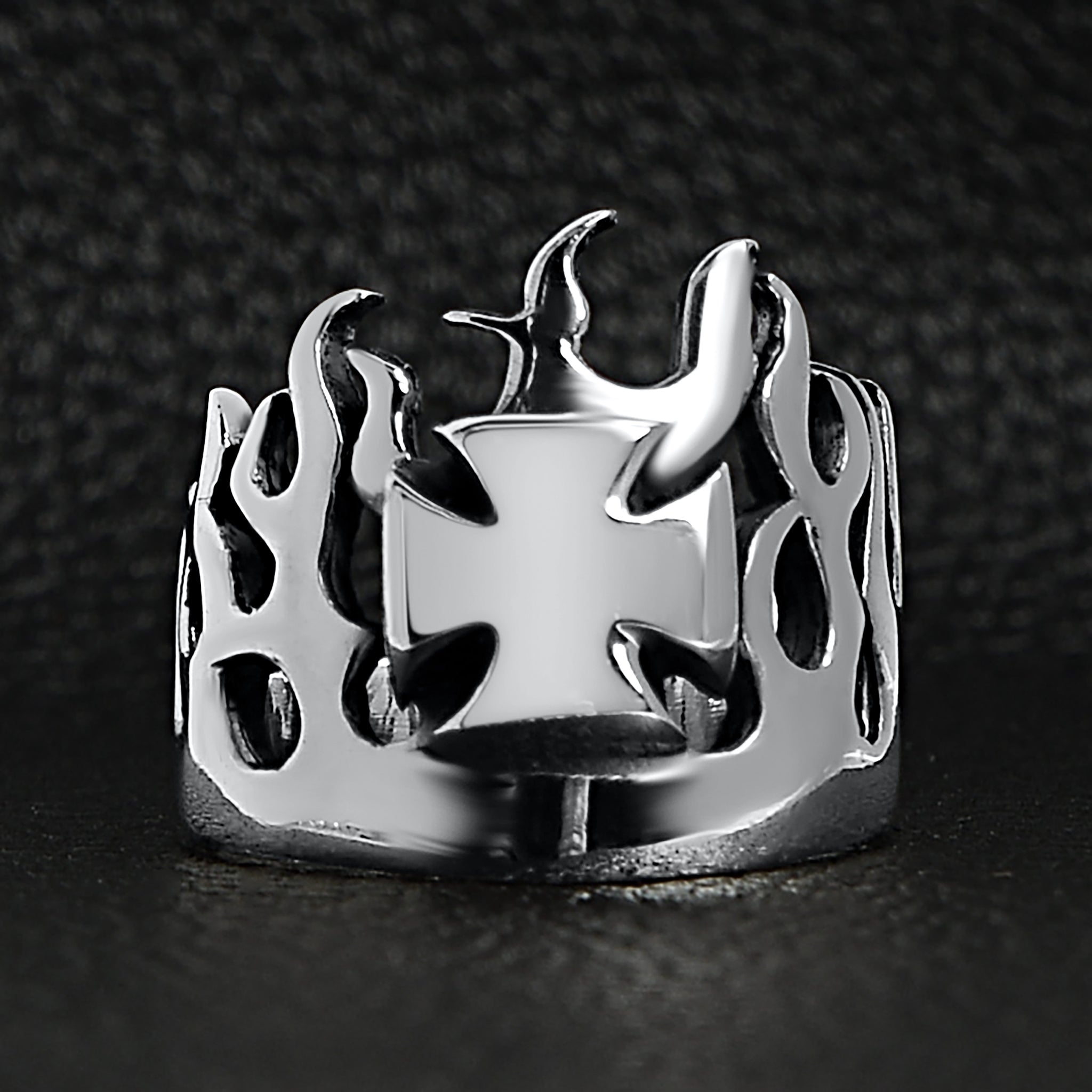 Sterling Silver Maltese Cross Flame Ring / SSR0022、mySite、dreamappss
