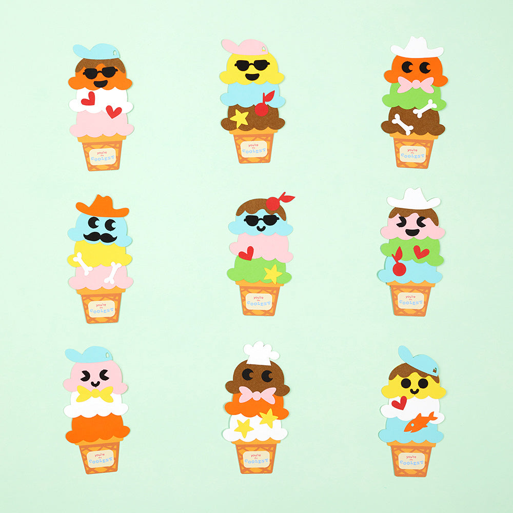 Valentine's Day Craft Kit Make-Your-Own Ice Cream Cones、mySite、solidvoid