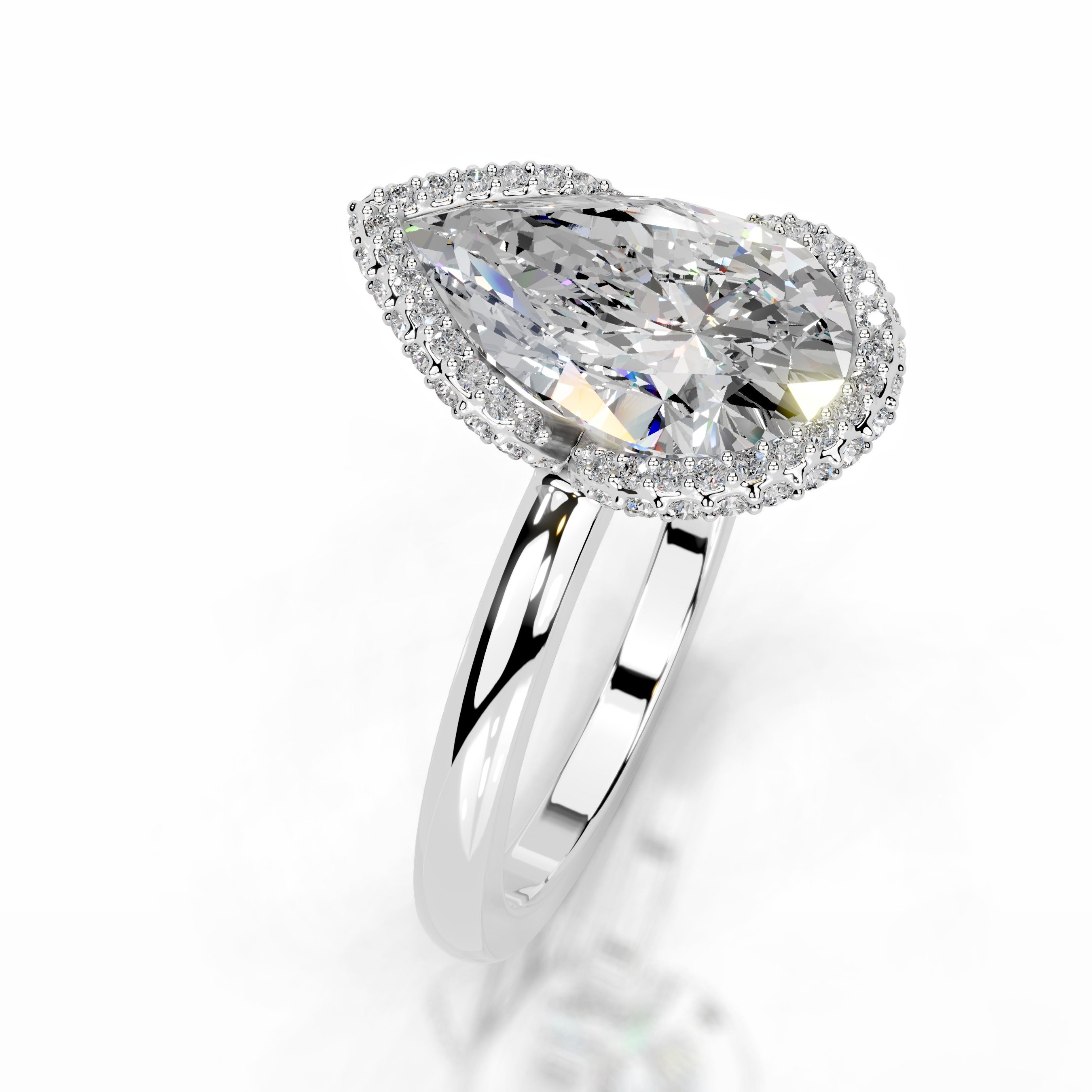 Bowie Moissanite & Diamond Ring - Platinum、mySite、hinf8tx79