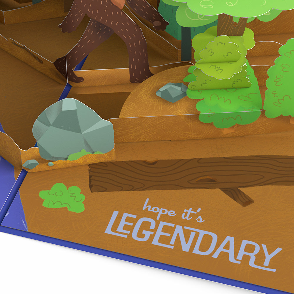 Bigfoot Legendary Birthday Pop-Up Card、mySite、solidvoid