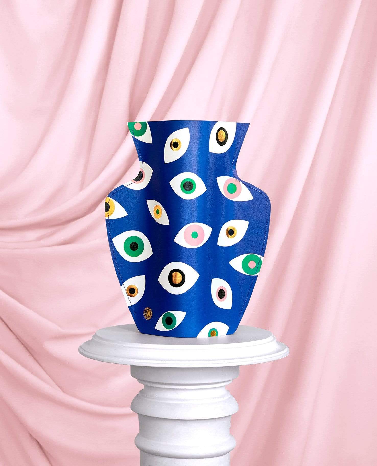 Blue Paper Evil Eye Vase by Octaevo - Large or Mini、mySite、topwebapps
